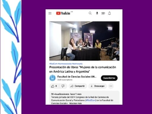 Presentación de libros "Mujeres de la comunicación en América Latina y Argentina"