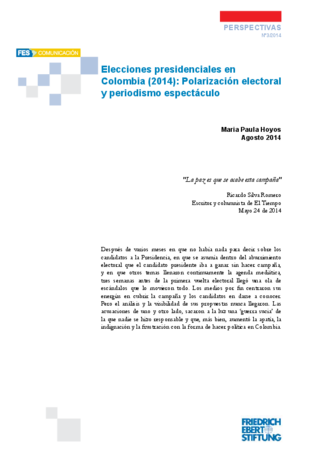 Elecciónes presidenciales en Colombia (2014)